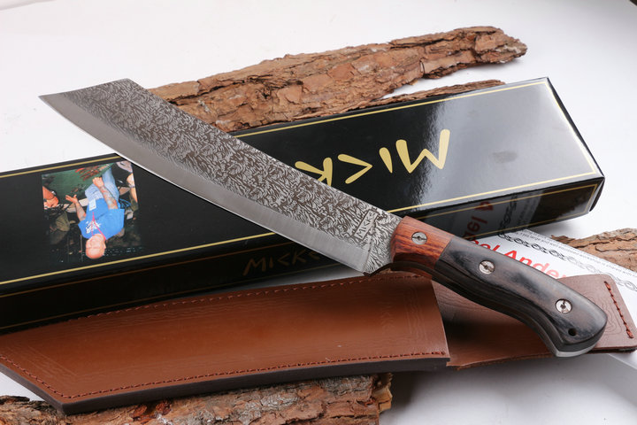 MKK Vortex feathers flat head camping knife machete UD404921